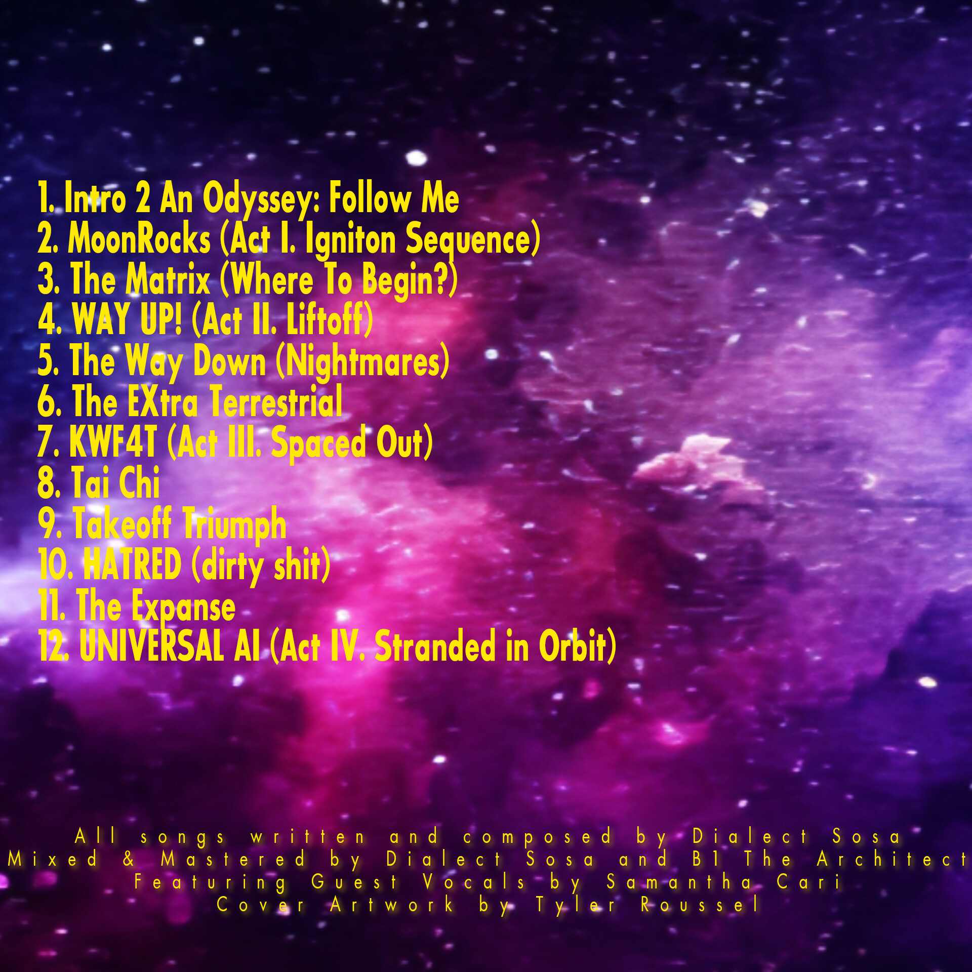 Official 3035 back cover with full tracklist and credits